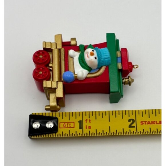 Hallmark Keepsake Cool Caboose Christmas Ornament Santas Holiday Train 2011 - Picture 6 of 11